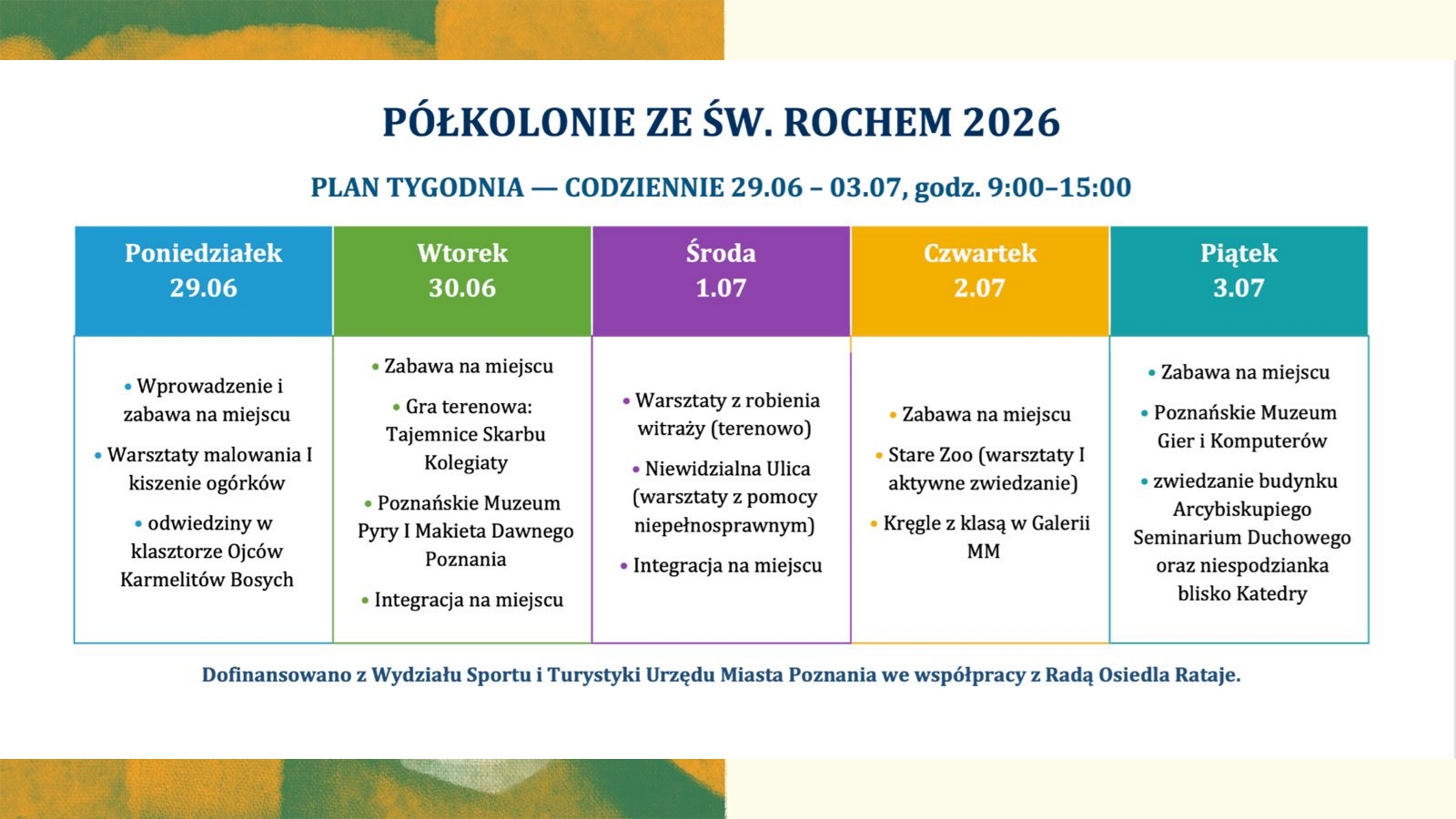 Pókolonie ze św. Rochem 2026